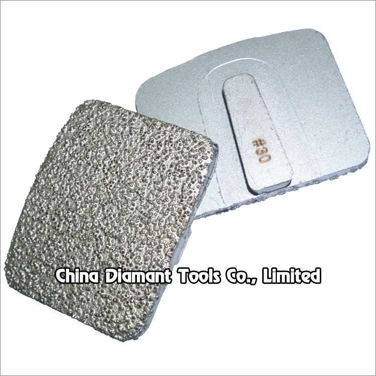 Redi lock vacuum brazed diamond grinding shoe for wood floor