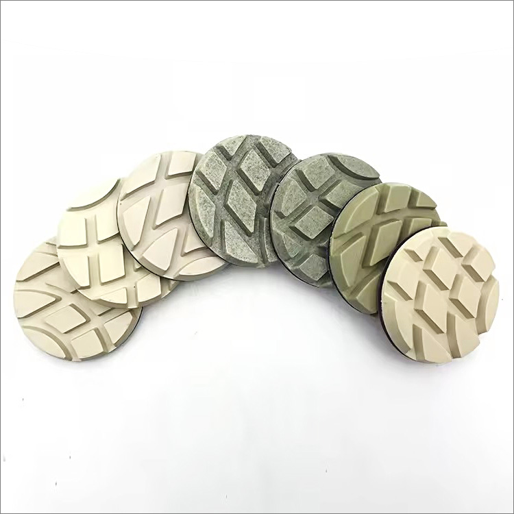 4 inches 100mm diamond floor polishing pads resin bond dry use