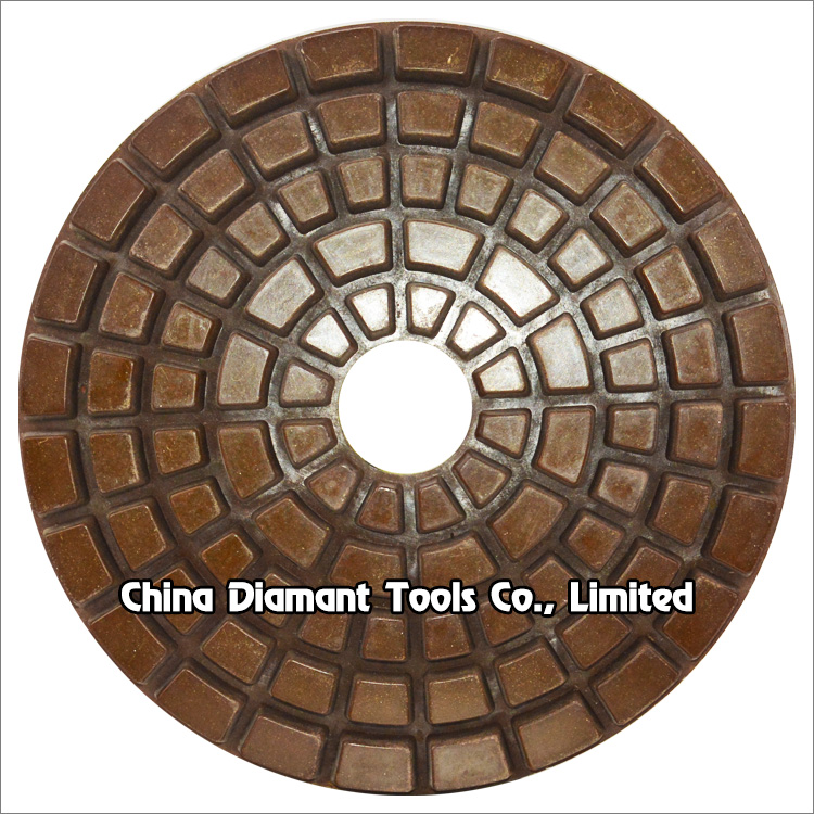 4 inch 100mm diamond floor polishing pads - resin bond wet or dry use