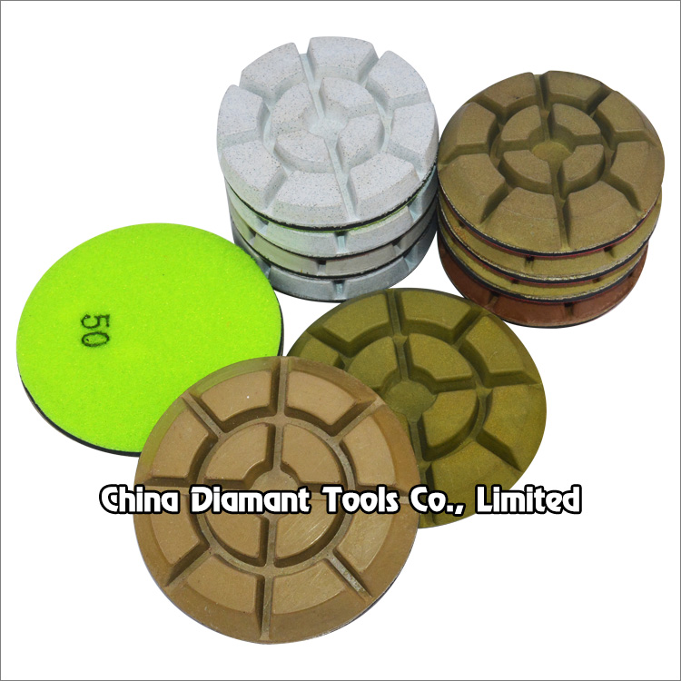 80mm 100mm floor polishing diamond pads - resin bond wet or dry use