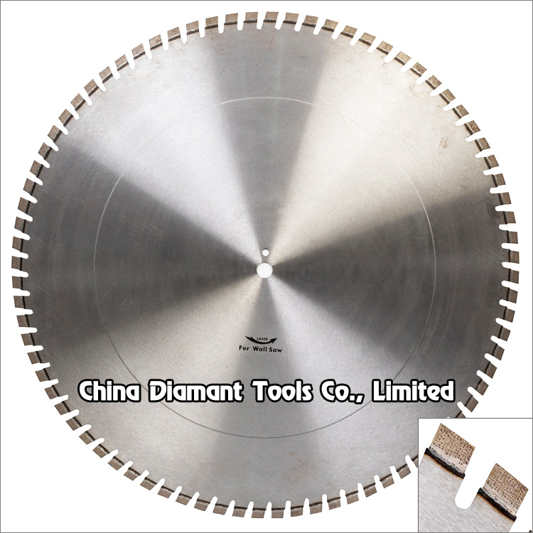 Arix diamond saw blades for concrete wall cutting - diagonal teeth with matrix segments