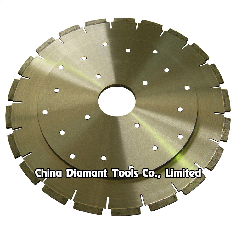 Diamond horizontal cutting saw blades for granite