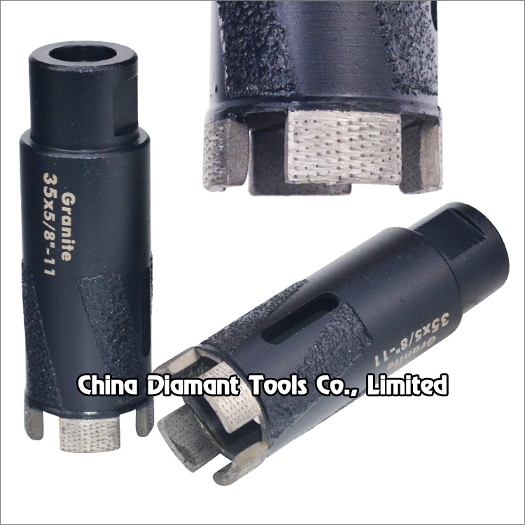 Diamond drill bits for granite - matrix segments