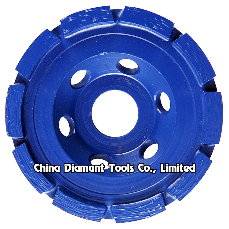 Diamond grinding cup wheels for granite - single row