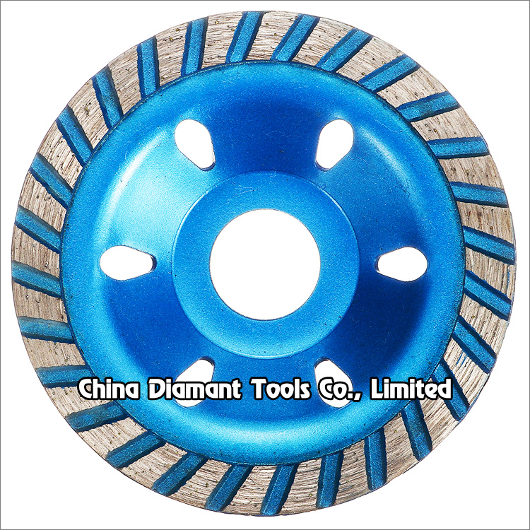 Diamond grinding cup wheels for stone granite - narrow turbo rim