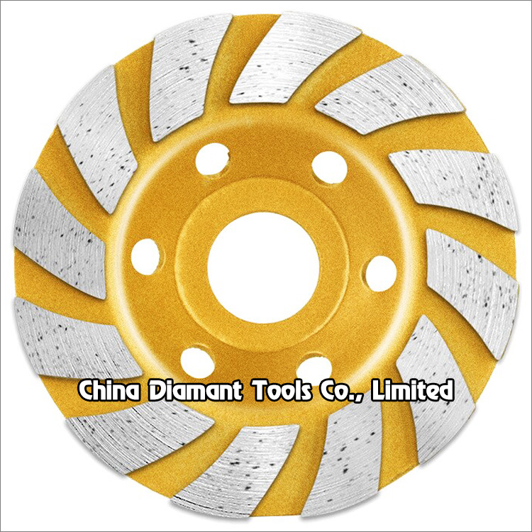 Diamond grinding cup wheels for stone granite - turbo segments